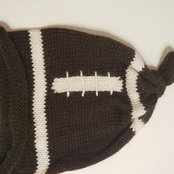 Football knitted ski cap set of three MOM DAD BABY NEW NEW alpaca fiber - Picture 4 of 6